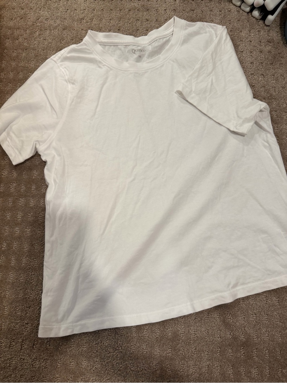 Quince White Short Sleeve Crewneck Tee